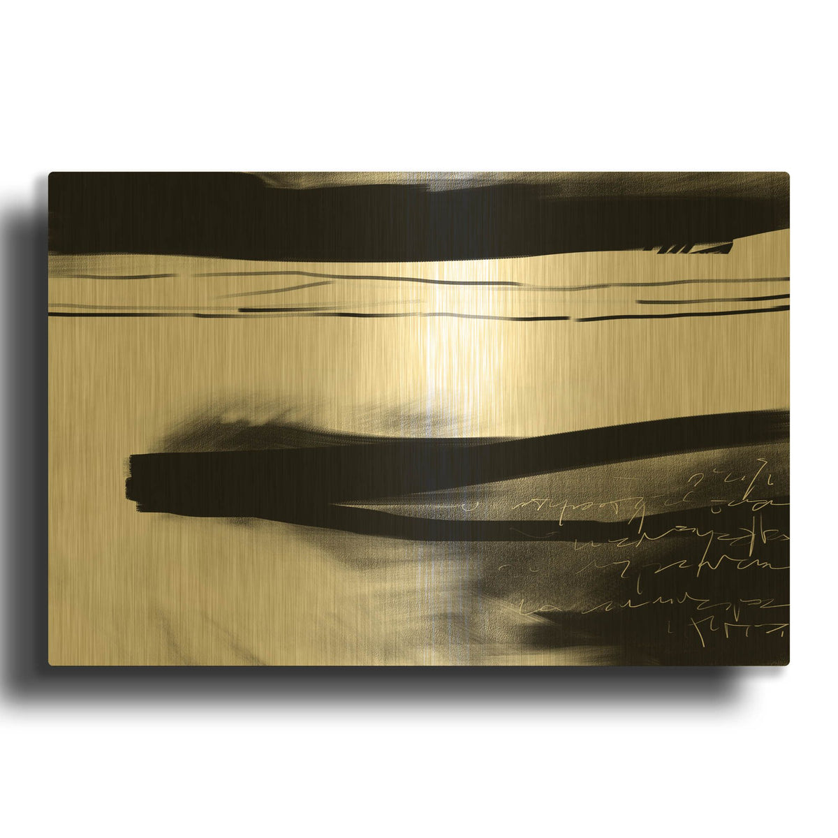 'Letter No. 2' By Gocan Gold Metal Wall Art