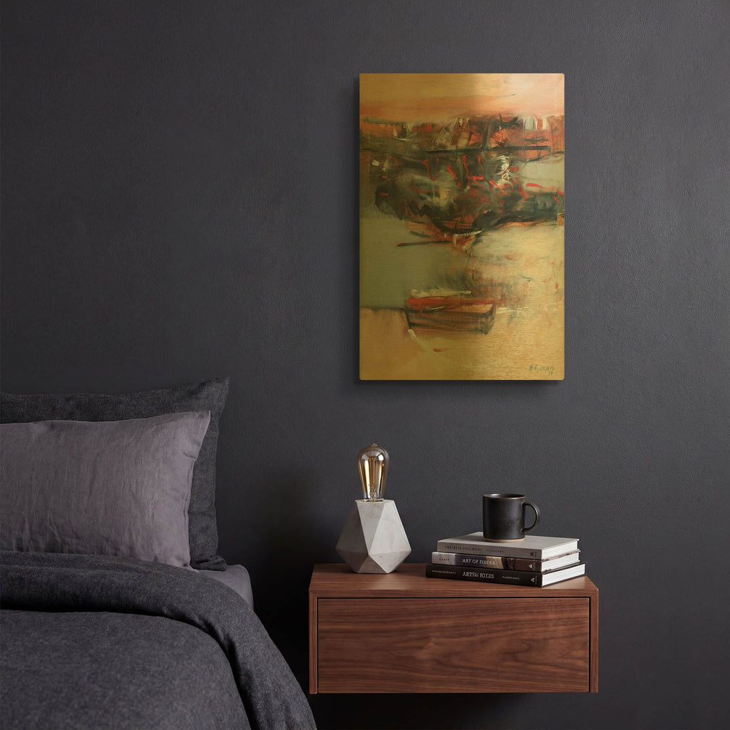 'Voyage No. 1' By Gocan Gold Metal Wall Art