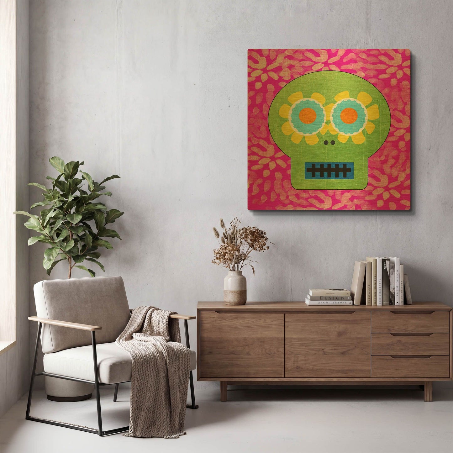 'LW2757' By Linda Woods Gold Metal Wall Art