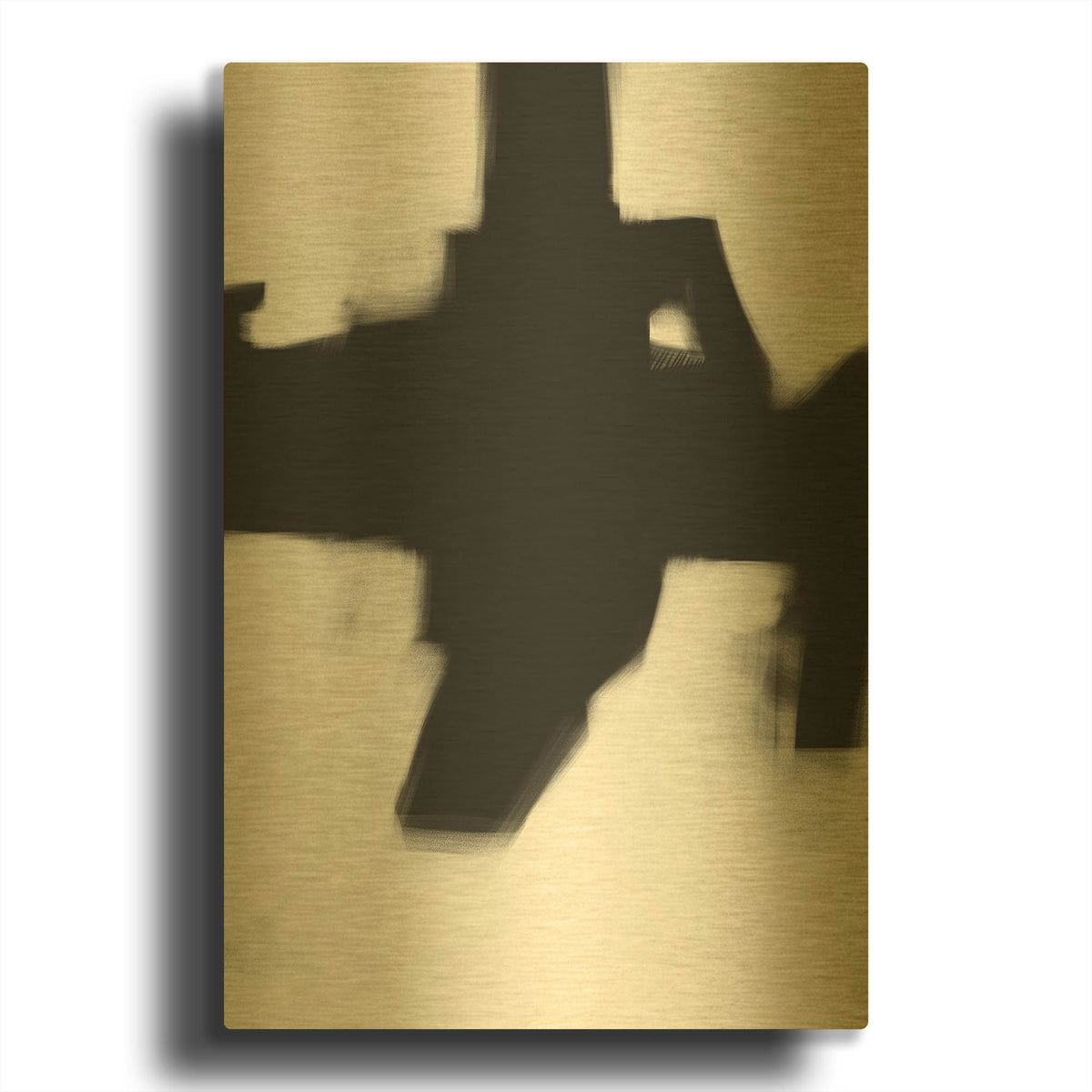 'Yesterday No. 5' By Gocan Gold Metal Wall Art