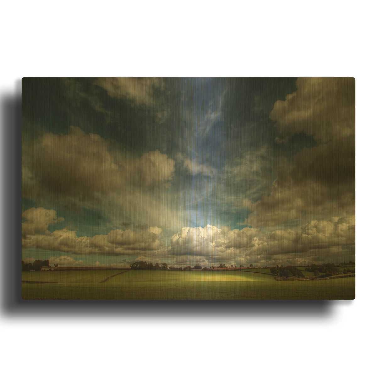 'Love Clouds' By Goncalves Gold Metal Wall Art
