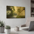 'October' By Goncalves Gold Metal Wall Art