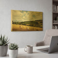 'Summer Time' By Goncalves Gold Metal Wall Art