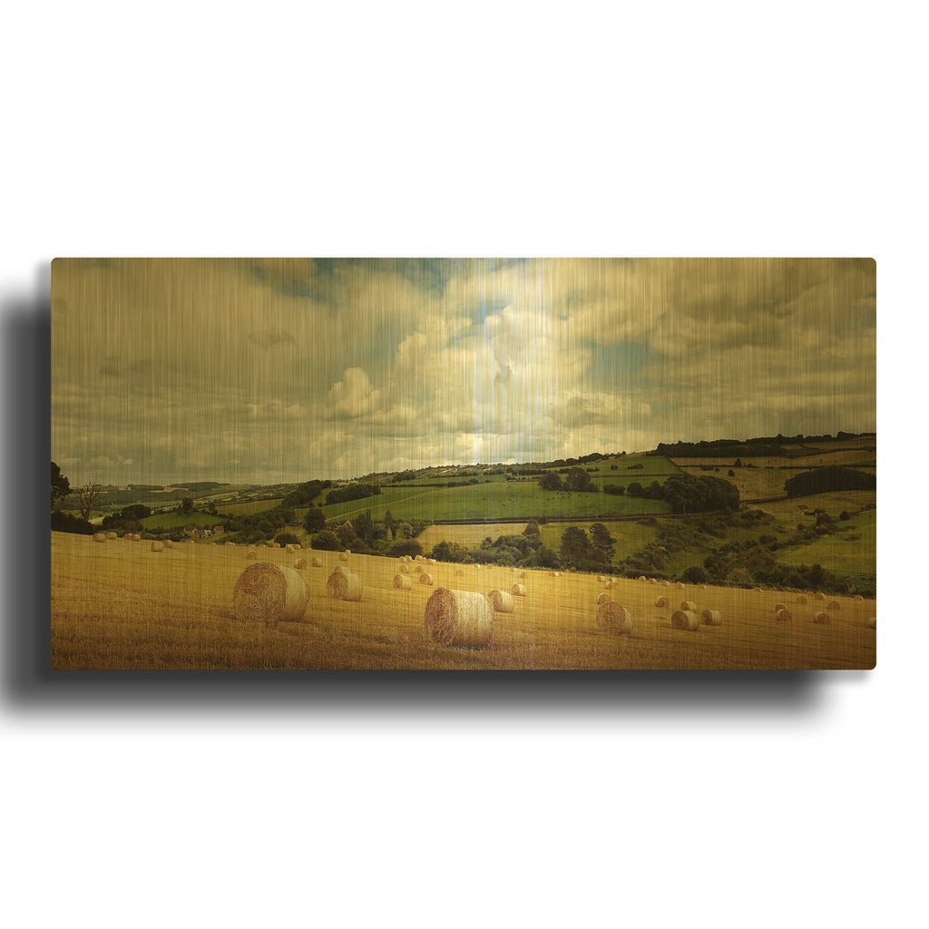 'Summer Time' By Goncalves Gold Metal Wall Art