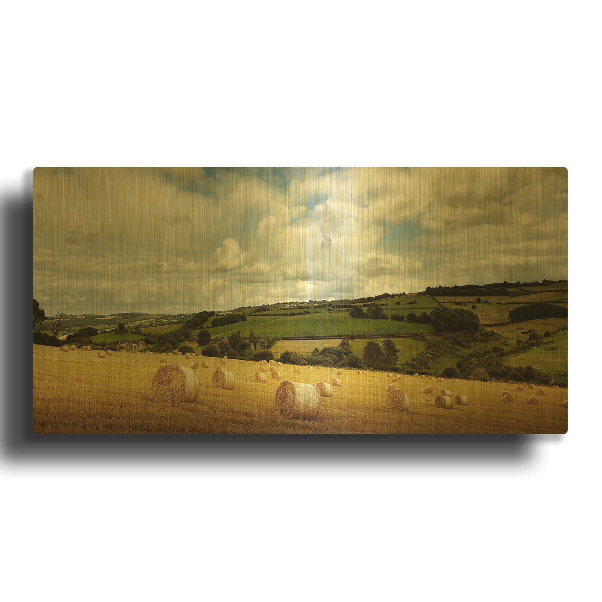 'Summer Time' By Goncalves Gold Metal Wall Art