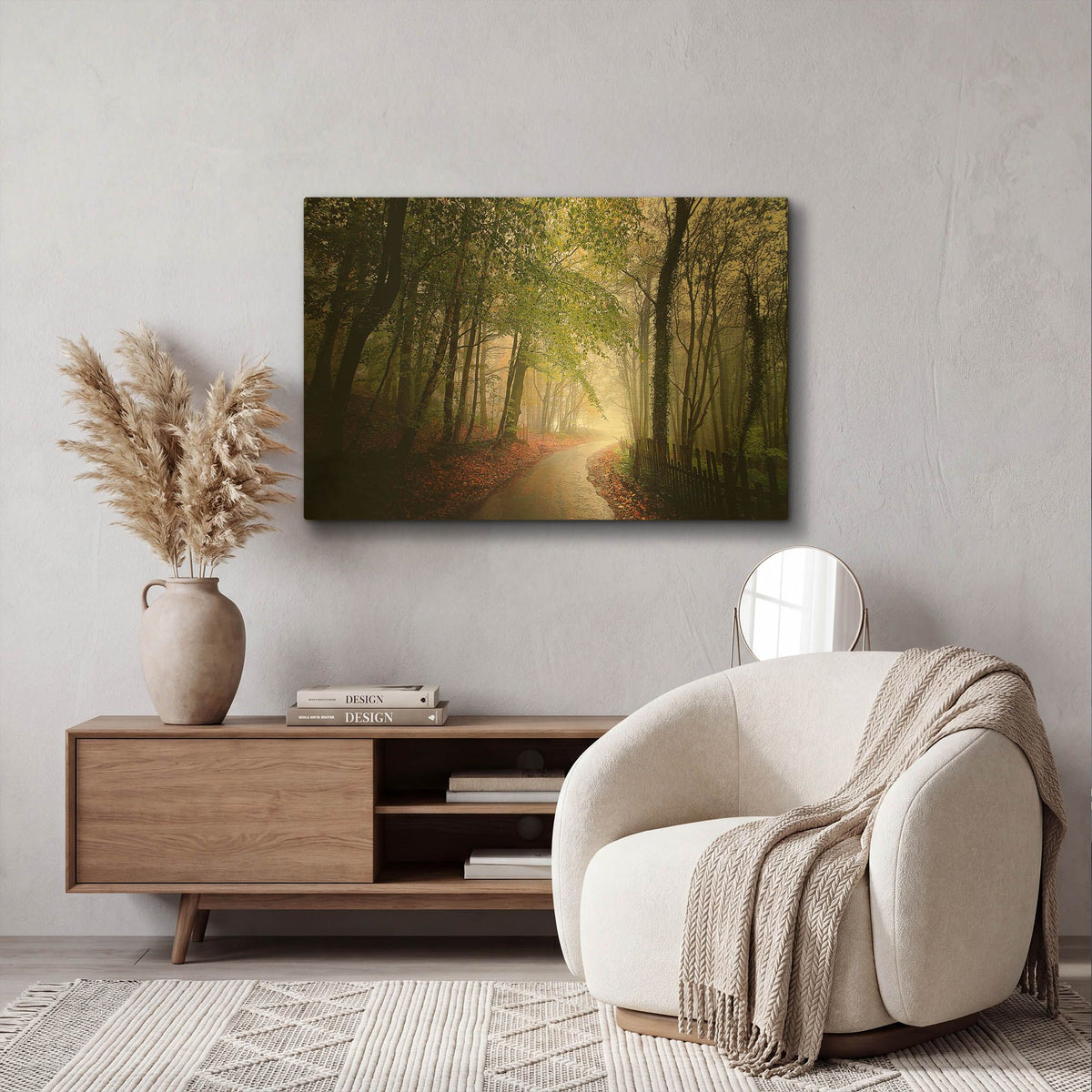 'The Fence' By Goncalves Gold Metal Wall Art