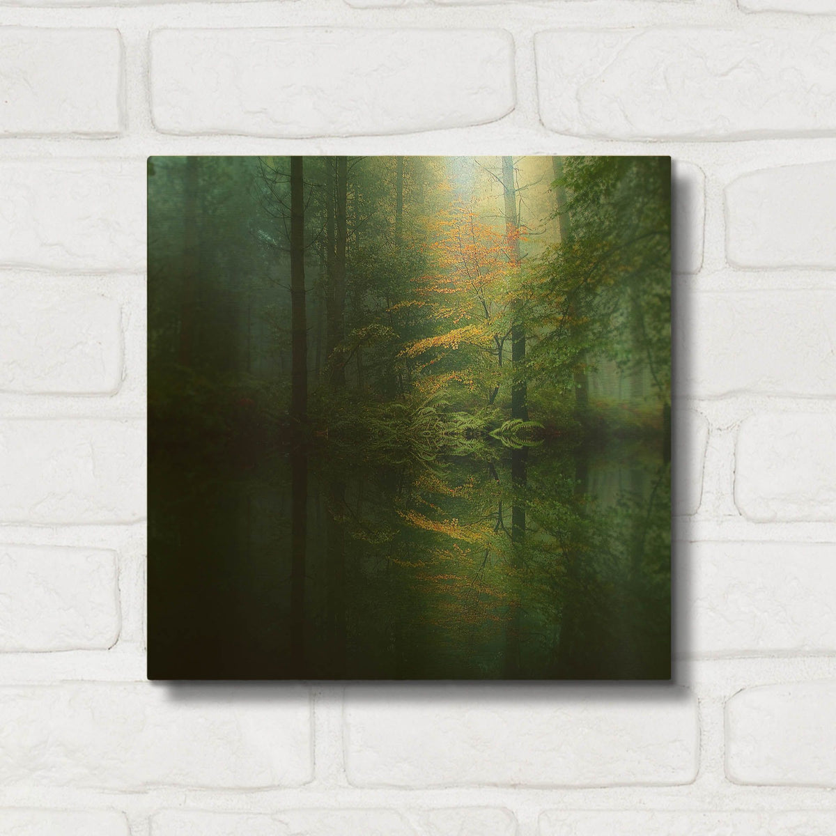 'The Forest' By Goncalves Gold Metal Wall Art