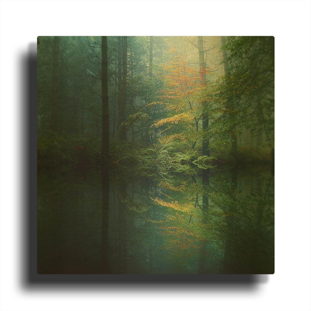 'The Forest' By Goncalves Gold Metal Wall Art