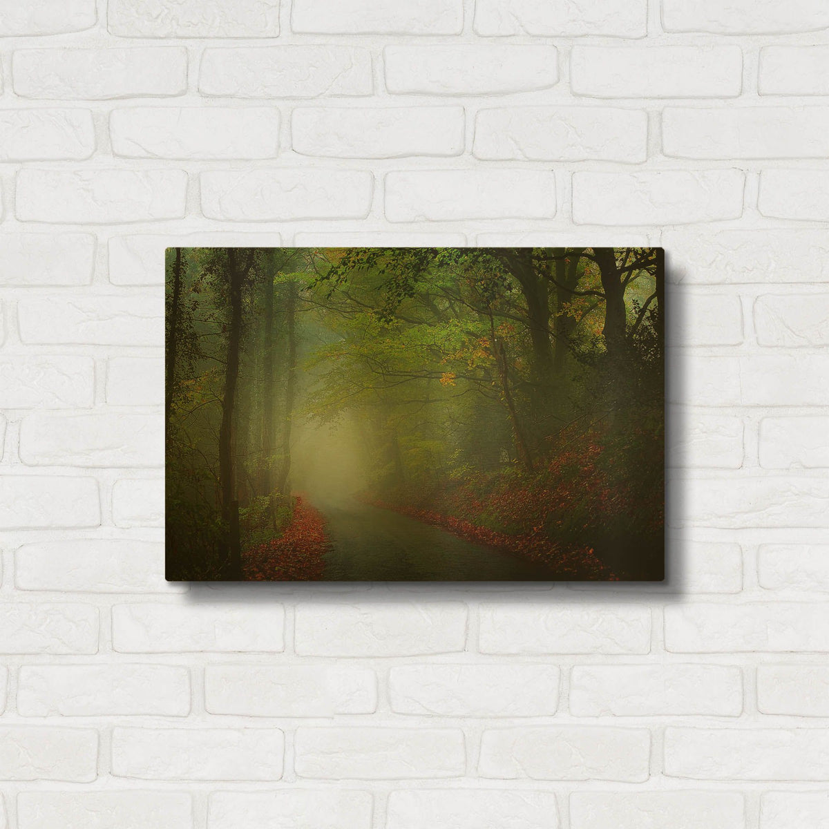'The Lane' By Goncalves Gold Metal Wall Art