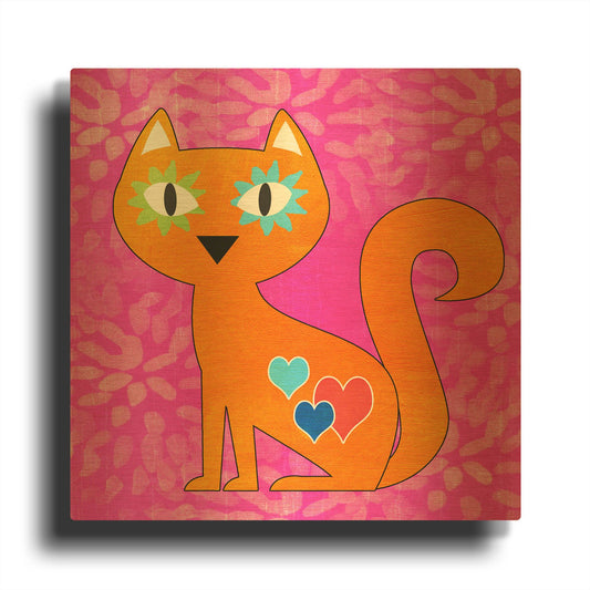 'LW2761' By Linda Woods Gold Metal Wall Art