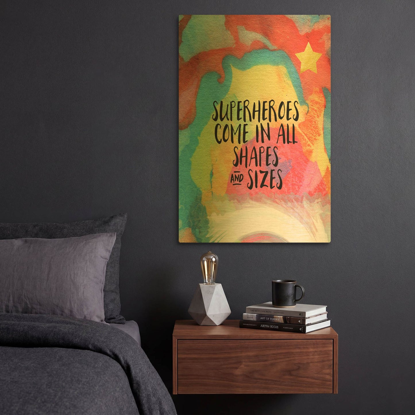 'LW2838' By Linda Woods Gold Metal Wall Art