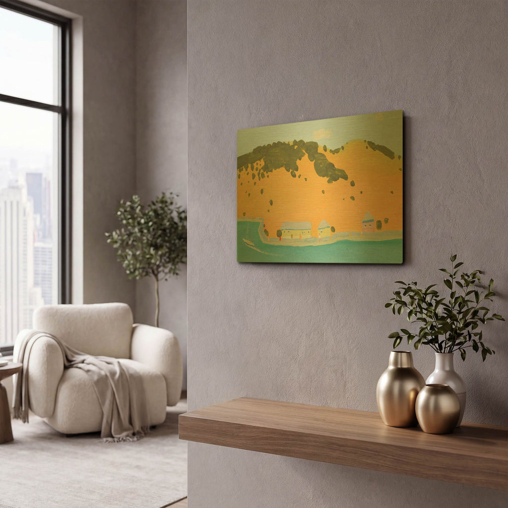 'Balaclava Hills' By Igor Nekraha Gold Metal Wall Art