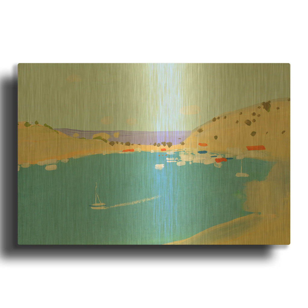 'Balaclava' By Igor Nekraha Gold Metal Wall Art