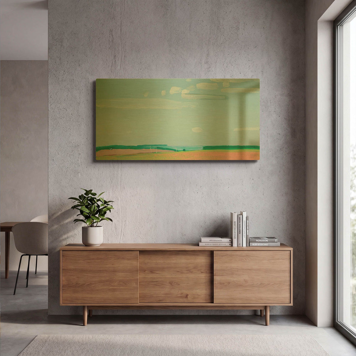 'Cloudy Sky' By Igor Nekraha Gold Metal Wall Art