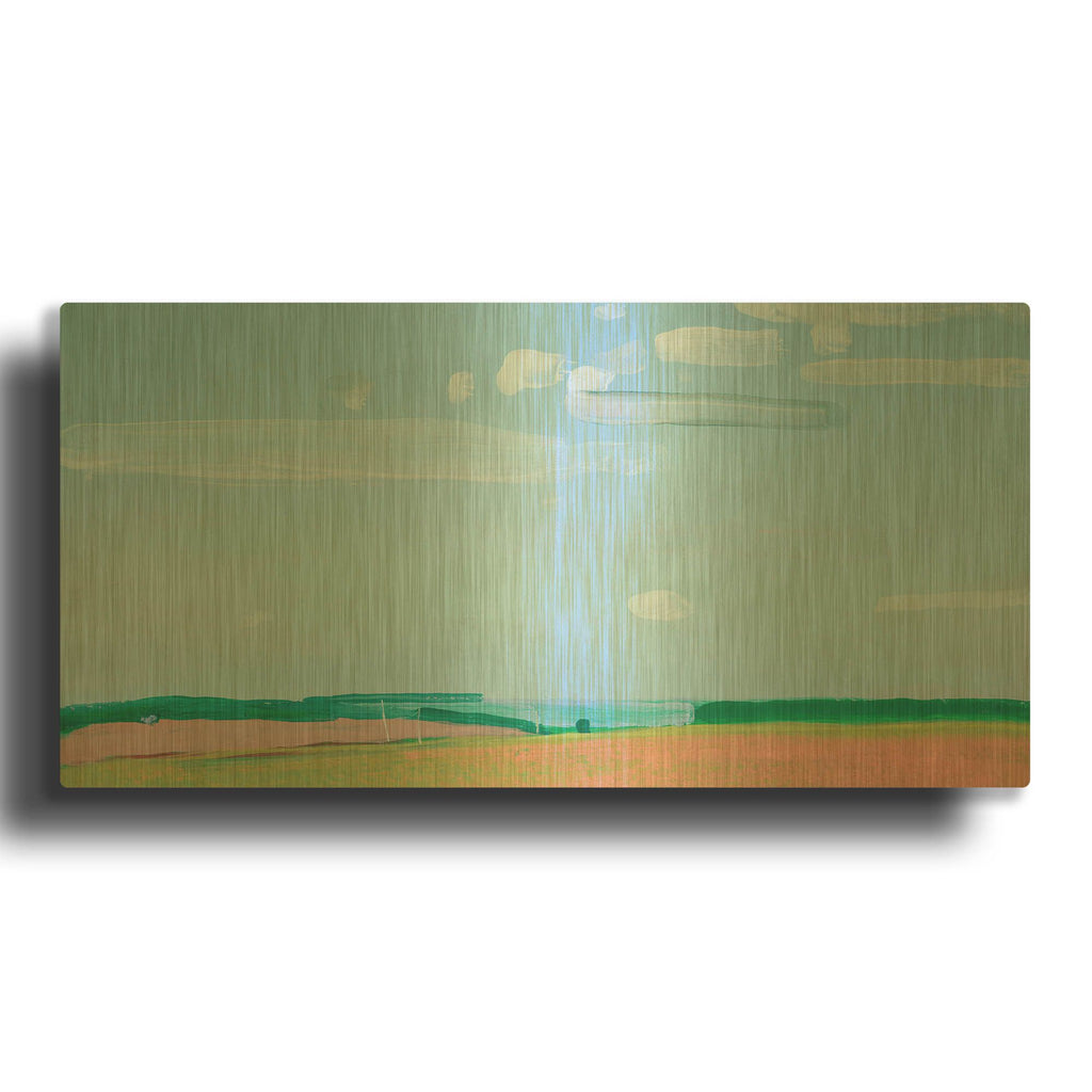 'Cloudy Sky' By Igor Nekraha Gold Metal Wall Art