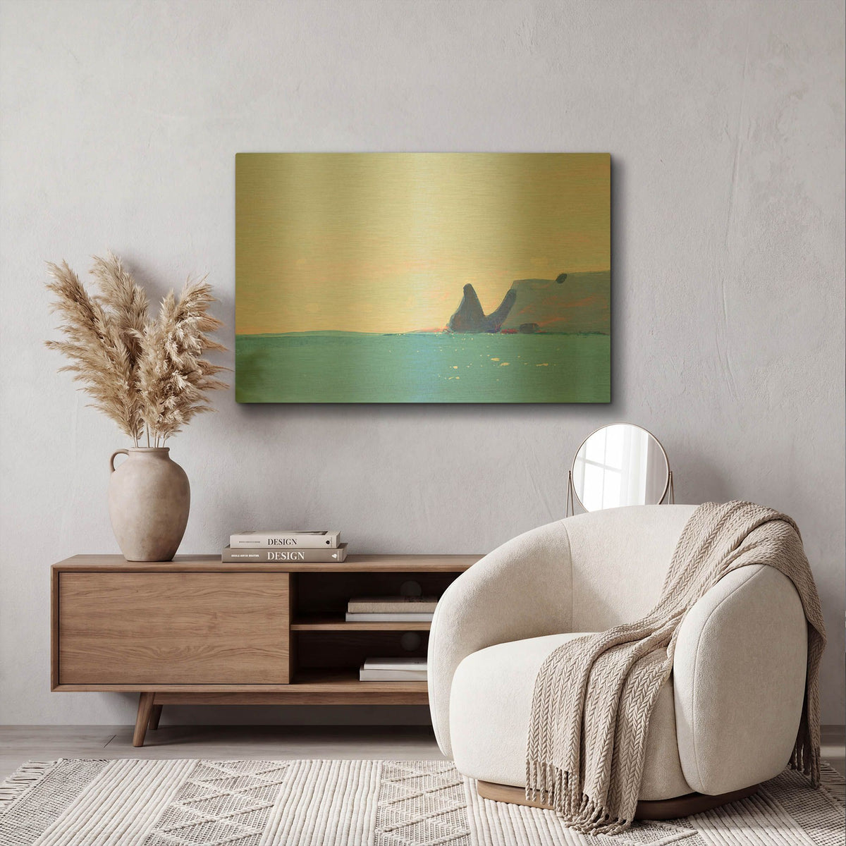 'Fiolent' By Igor Nekraha Gold Metal Wall Art