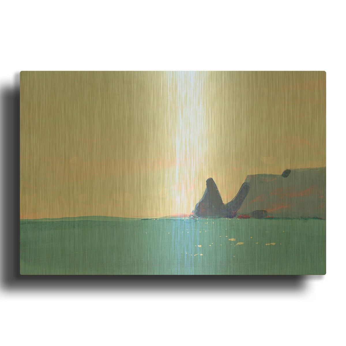 'Fiolent' By Igor Nekraha Gold Metal Wall Art