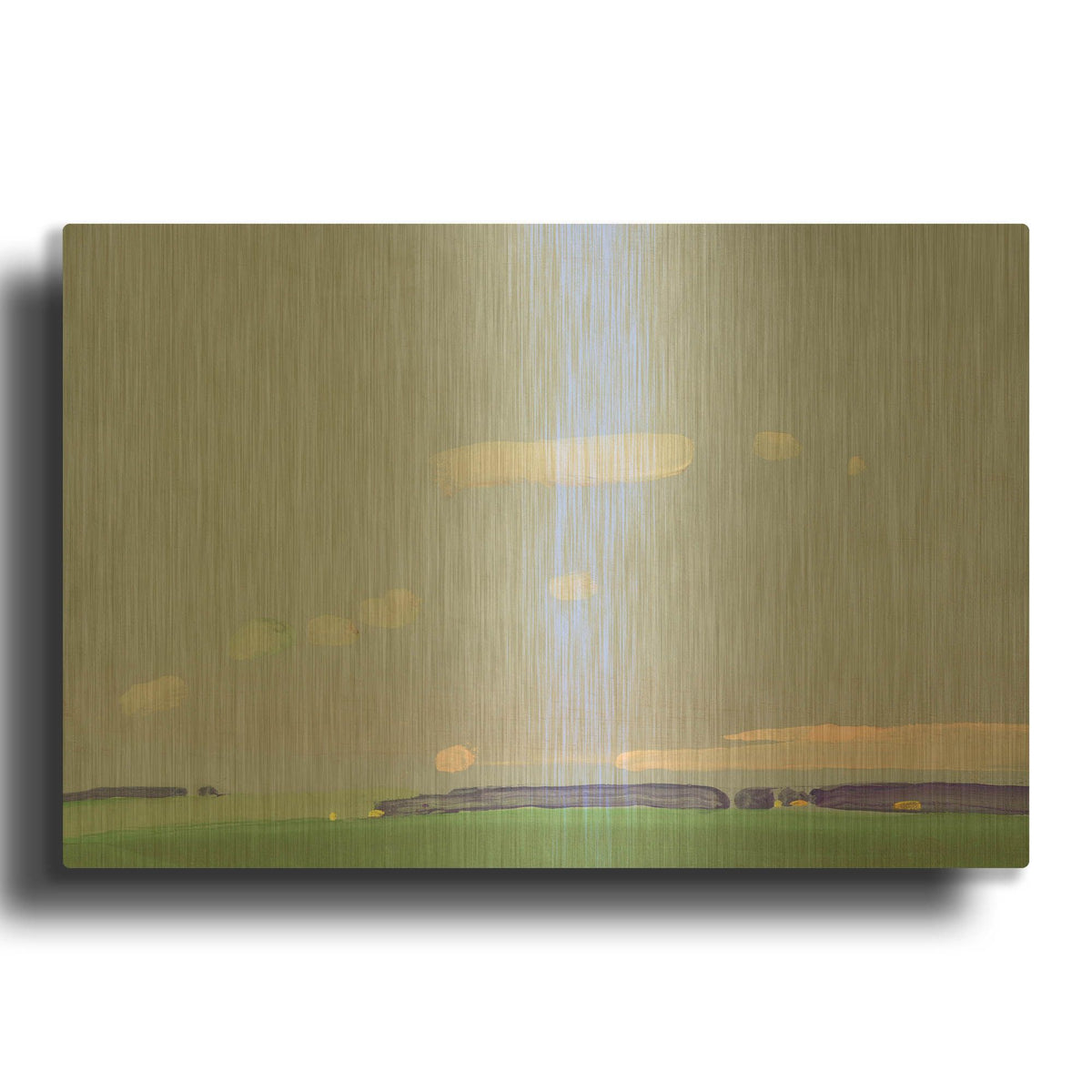 'Evening Clouds' By Igor Nekraha Gold Metal Wall Art
