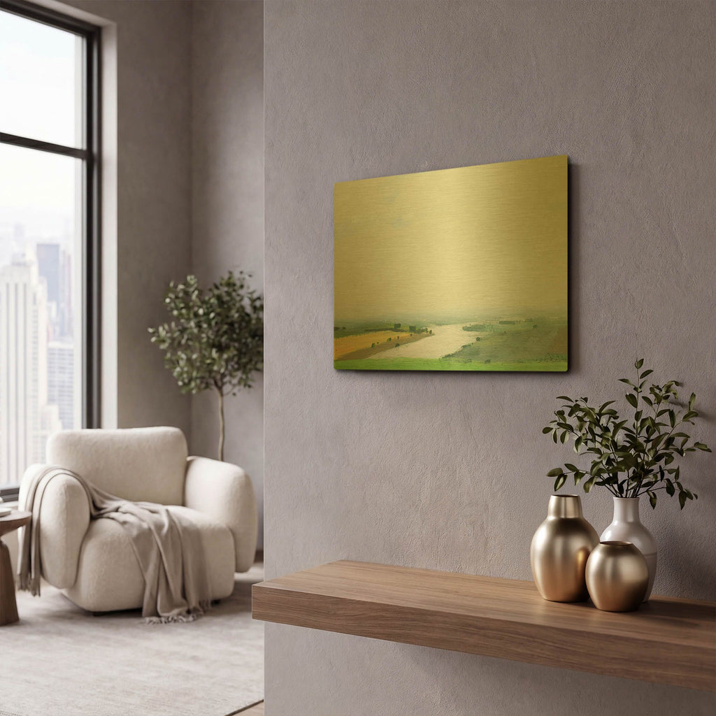 'Vodobud' By Igor Nekraha Gold Metal Wall Art