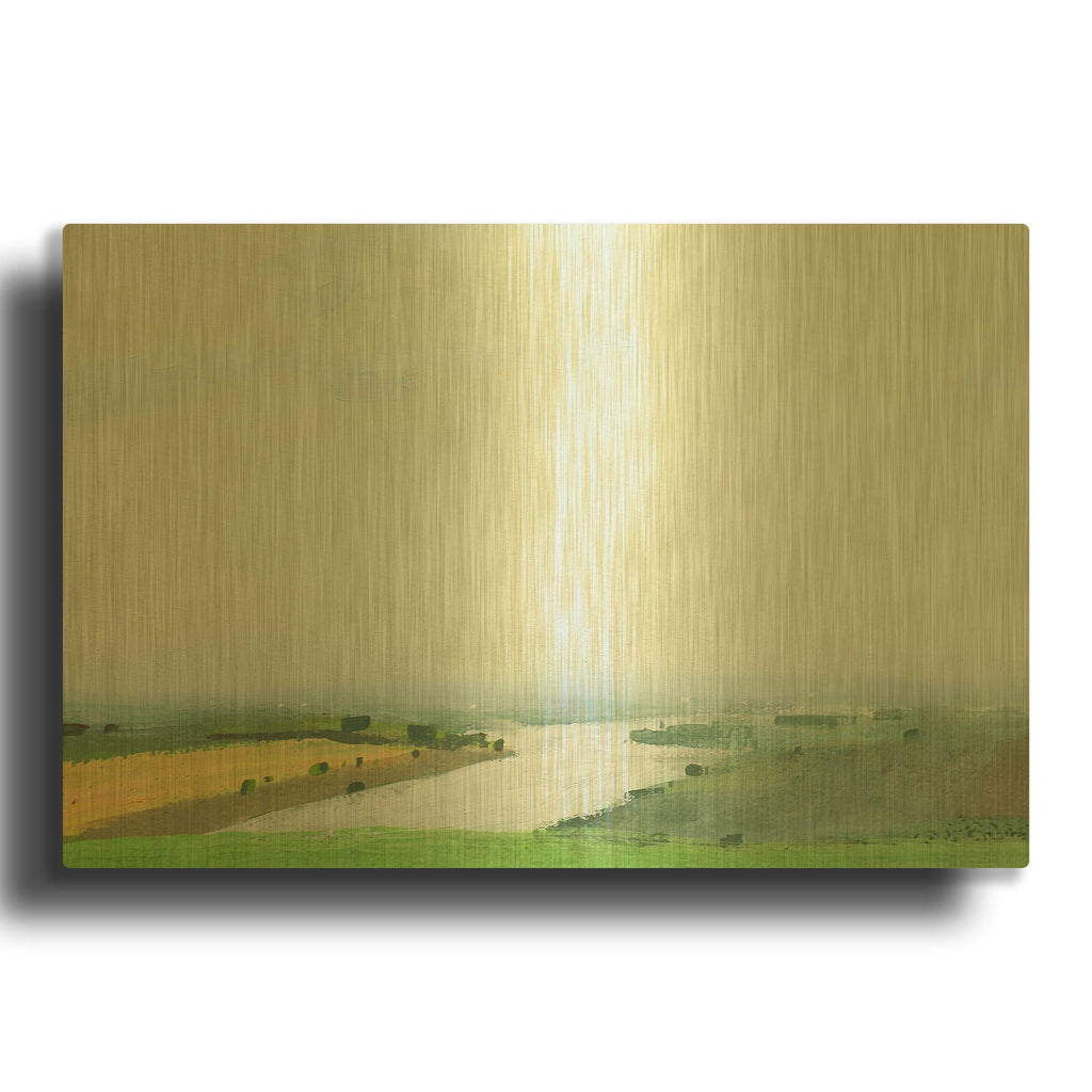 'Vodobud' By Igor Nekraha Gold Metal Wall Art