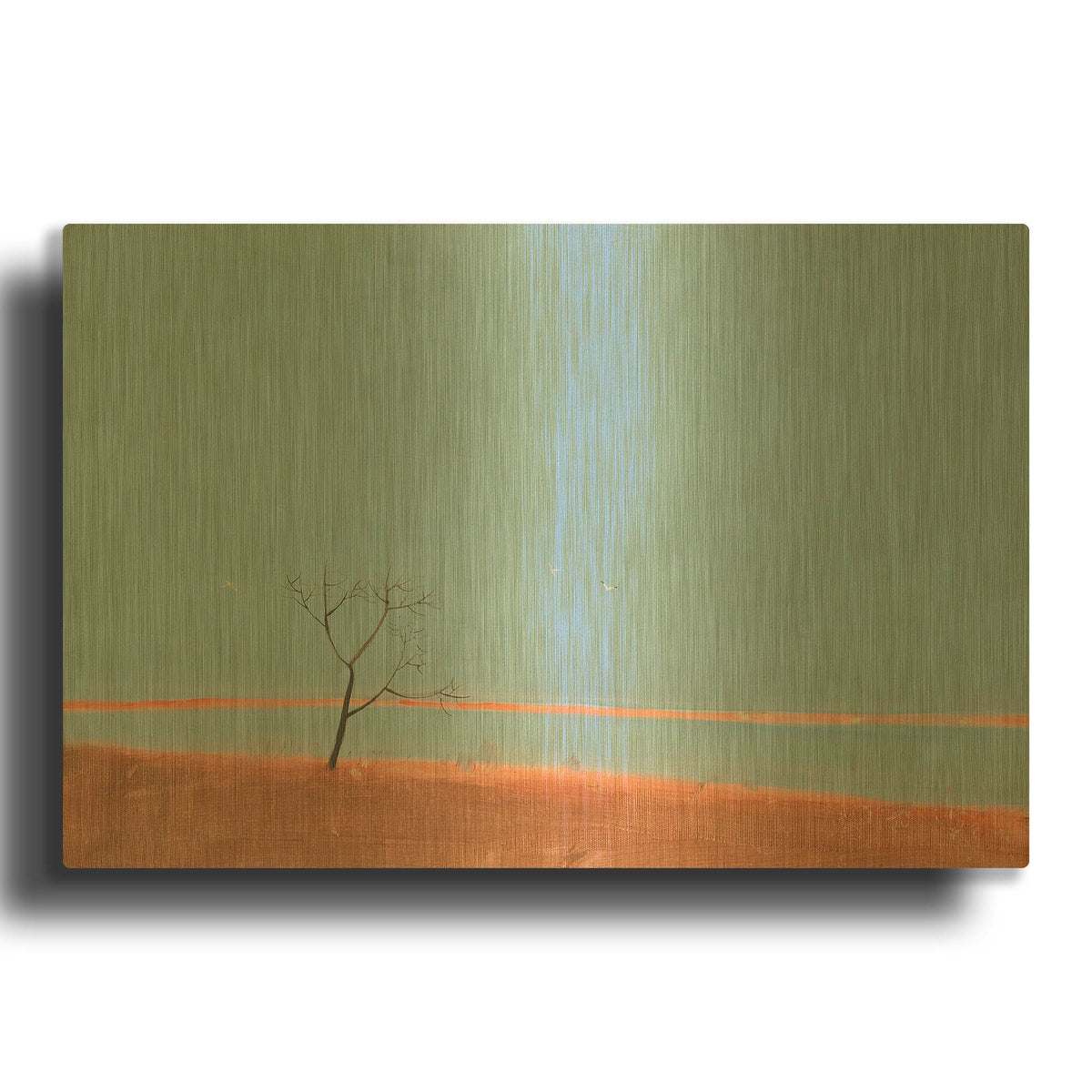 'Last Rays Of The Sun' By Igor Nekraha Gold Metal Wall Art