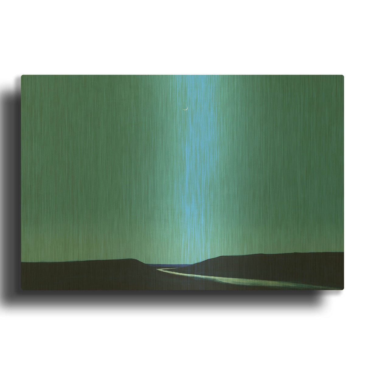 'Night Calm' By Igor Nekraha Gold Metal Wall Art