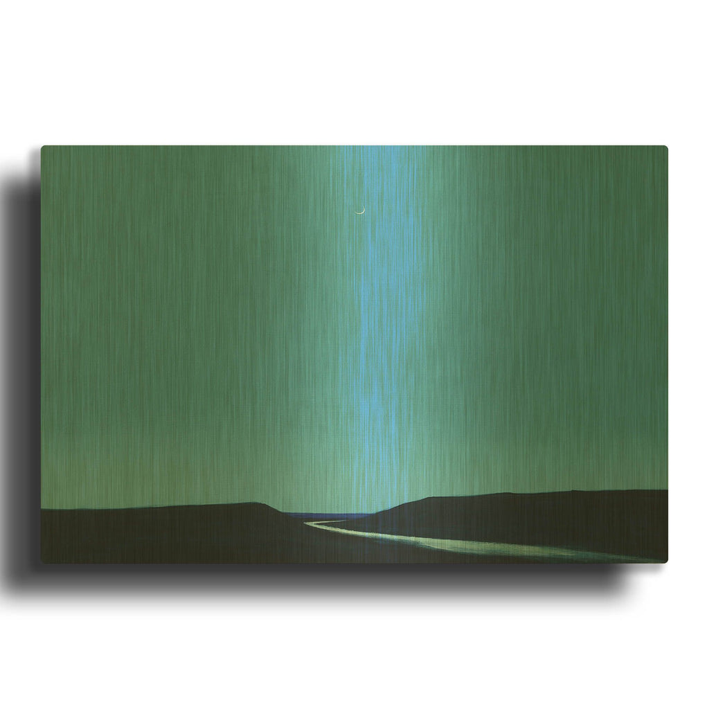 'Night Calm' By Igor Nekraha Gold Metal Wall Art