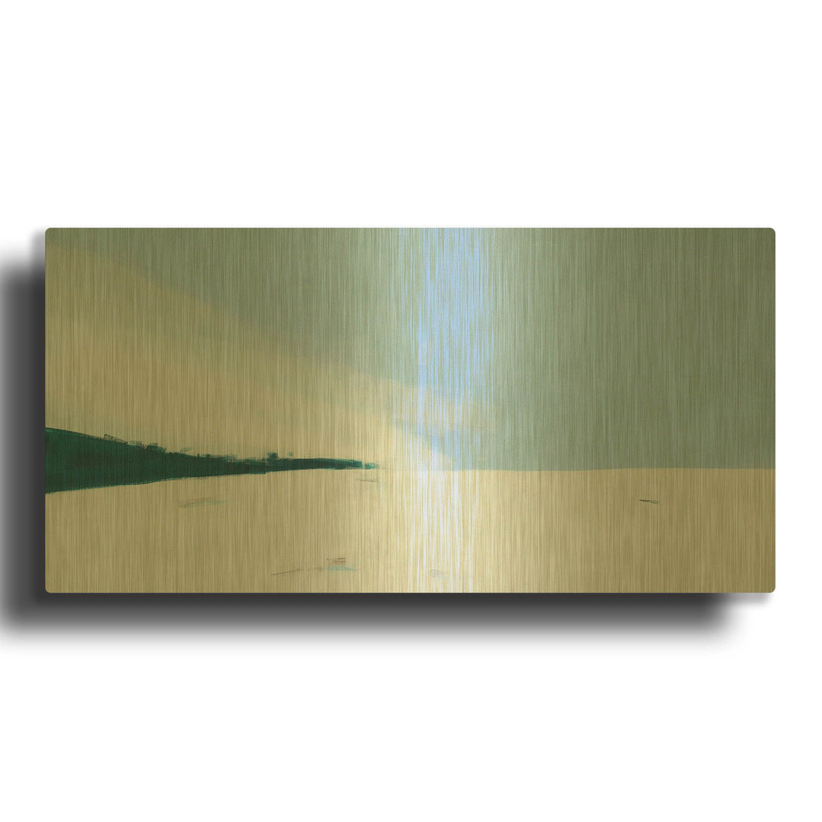 'Snowy Field' By Igor Nekraha Gold Metal Wall Art