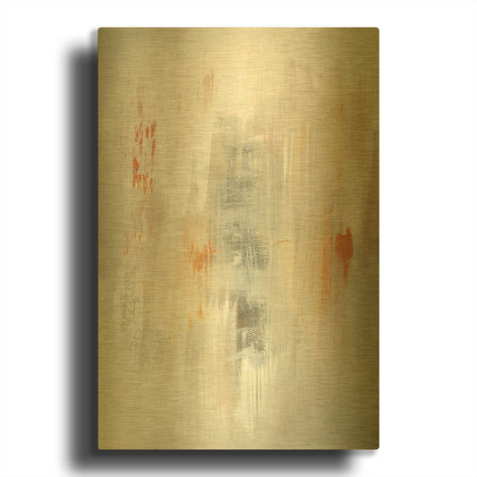'Far And Away' By Ilana Greenberg Gold Metal Wall Art