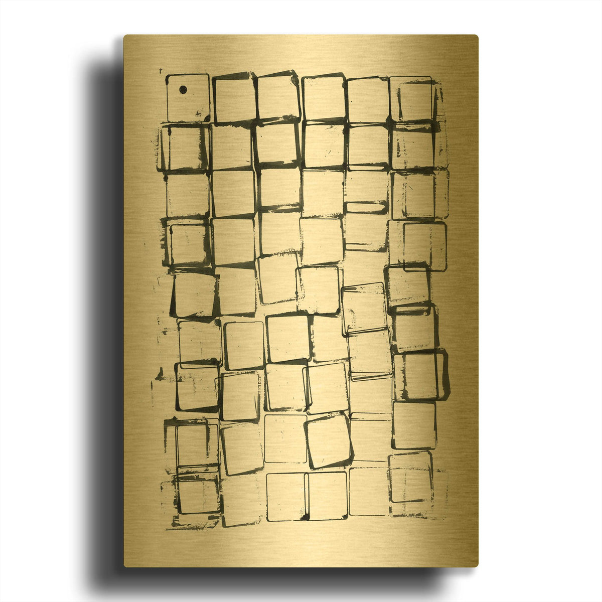 'Necessary Objects' By Ilana Greenberg Gold Metal Wall Art