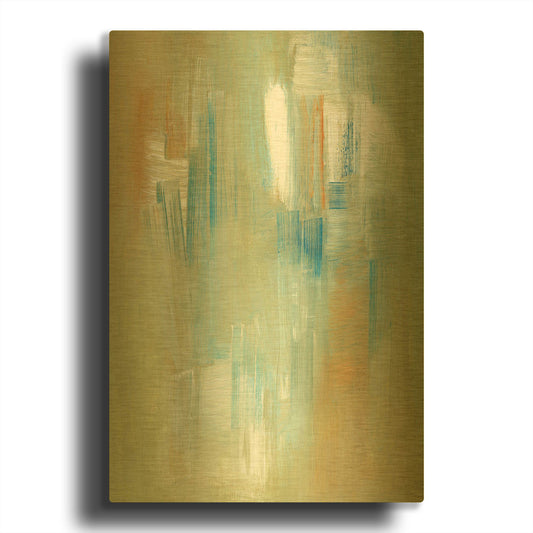 'Swept Away' By Ilana Greenberg Gold Metal Wall Art