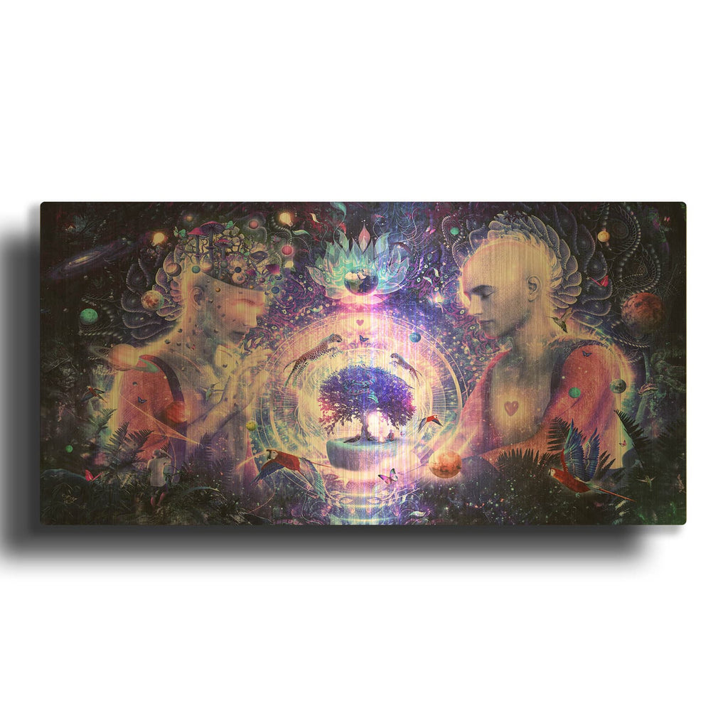 'A Spark In The Universe' By Cameron Gray Gold Metal Wall Art