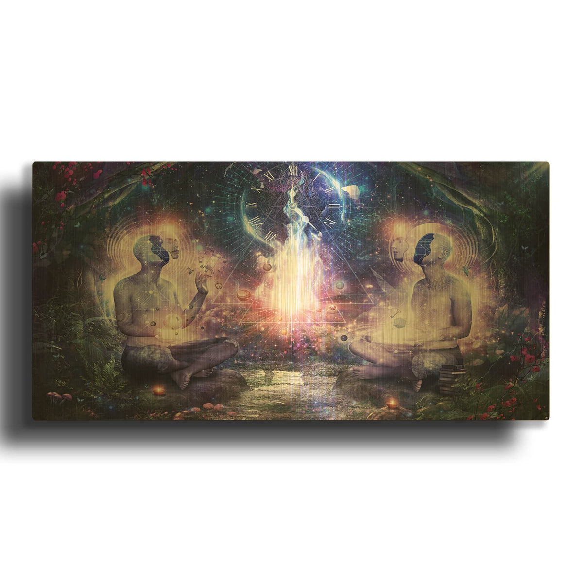 'In The Light Of Knowledge' By Cameron Gray Gold Metal Wall Art