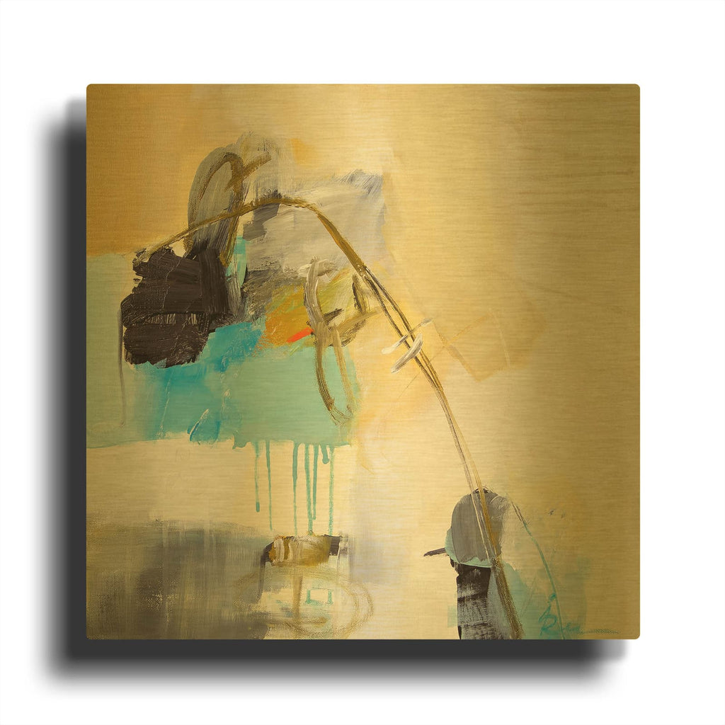 'Untitled 24' By Ira Ivanova Gold Metal Wall Art