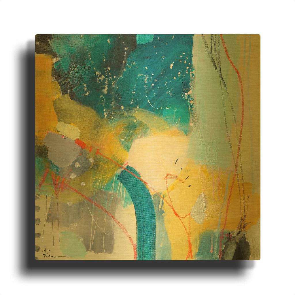 'Untitled 42' By Ira Ivanova Gold Metal Wall Art