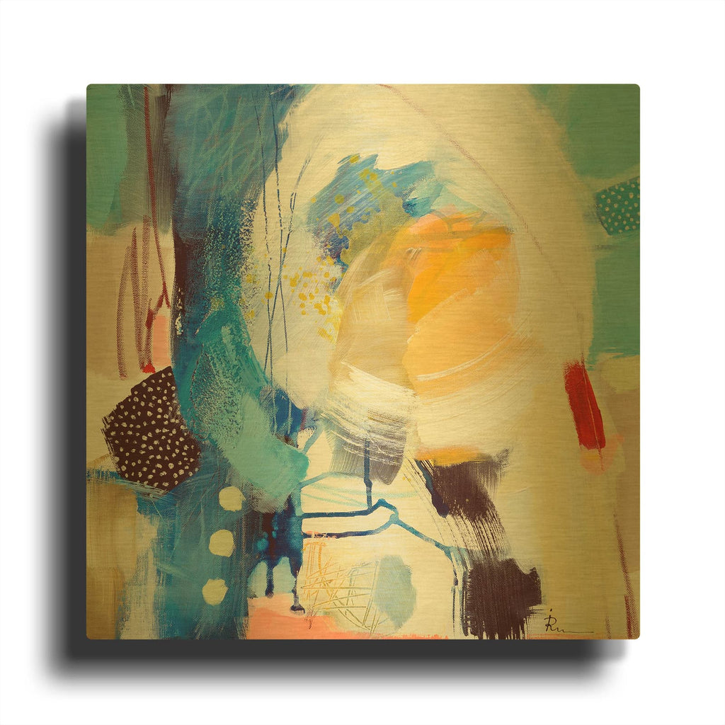 'Untitled 48' By Ira Ivanova Gold Metal Wall Art