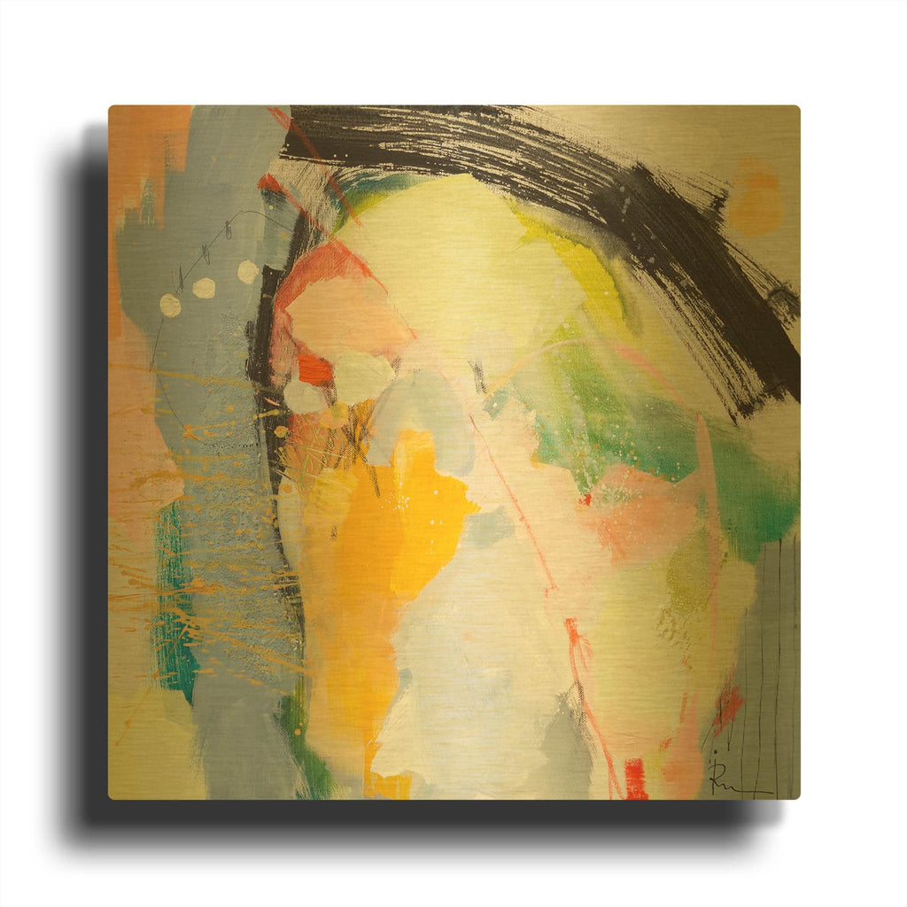 'Untitled 54S' By Ira Ivanova Gold Metal Wall Art