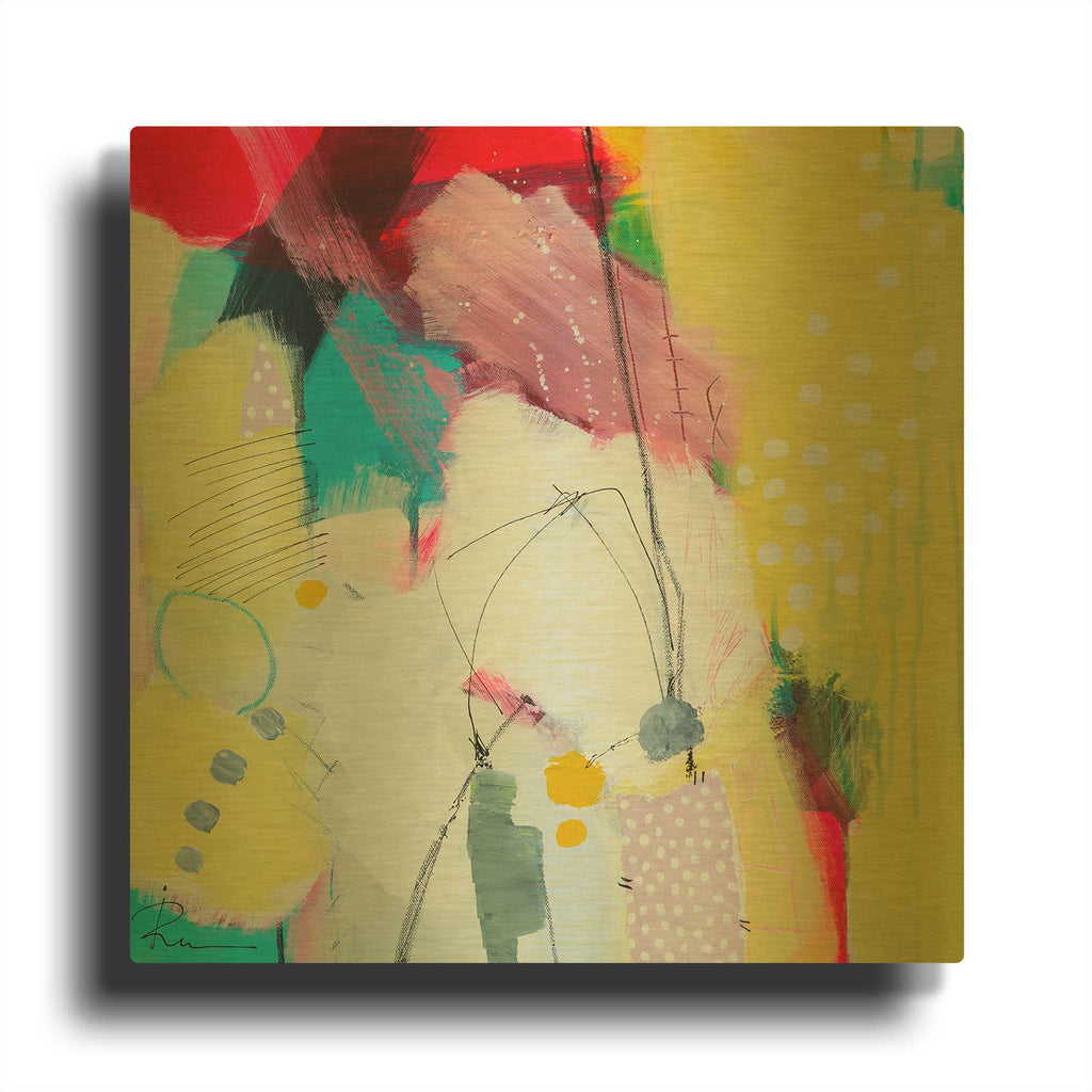 'Untitled 56' By Ira Ivanova Gold Metal Wall Art