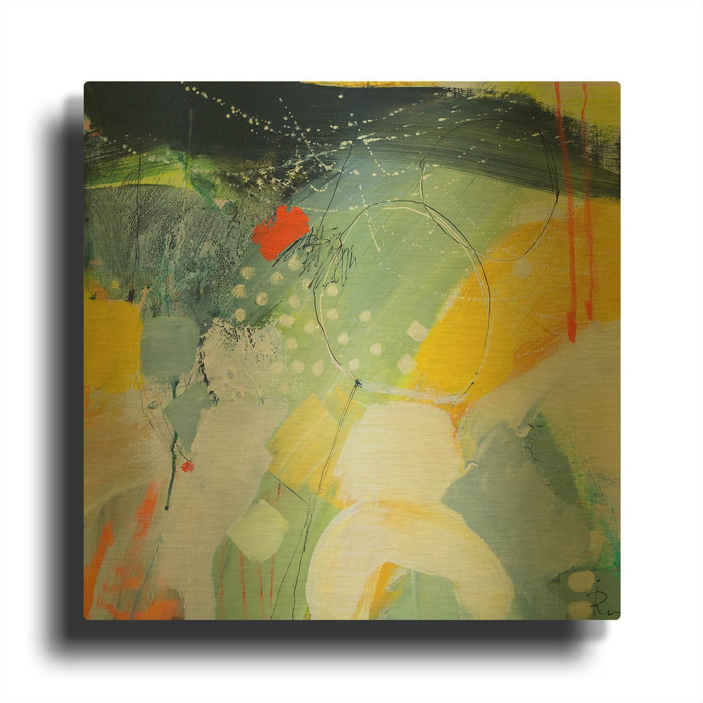 'Untitled 57' By Ira Ivanova Gold Metal Wall Art