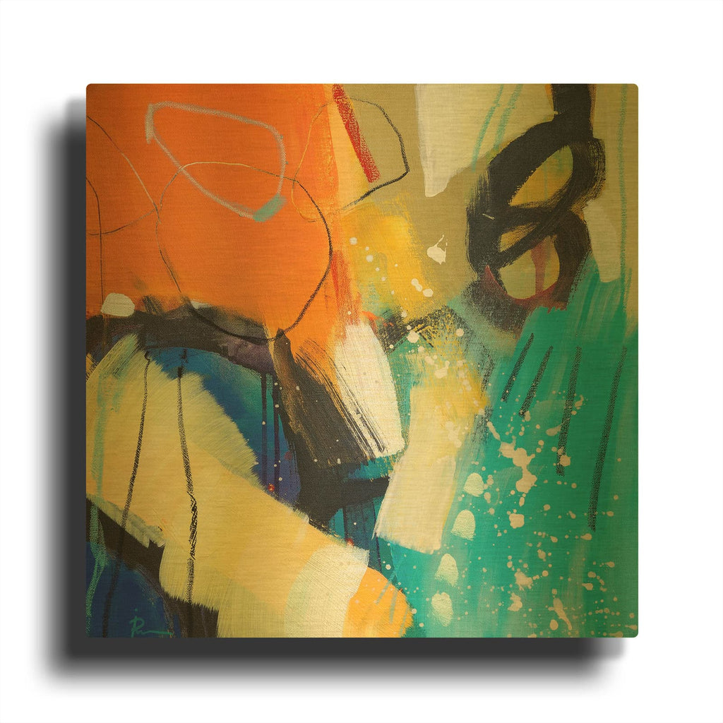 'Untitled 69' By Ira Ivanova Gold Metal Wall Art
