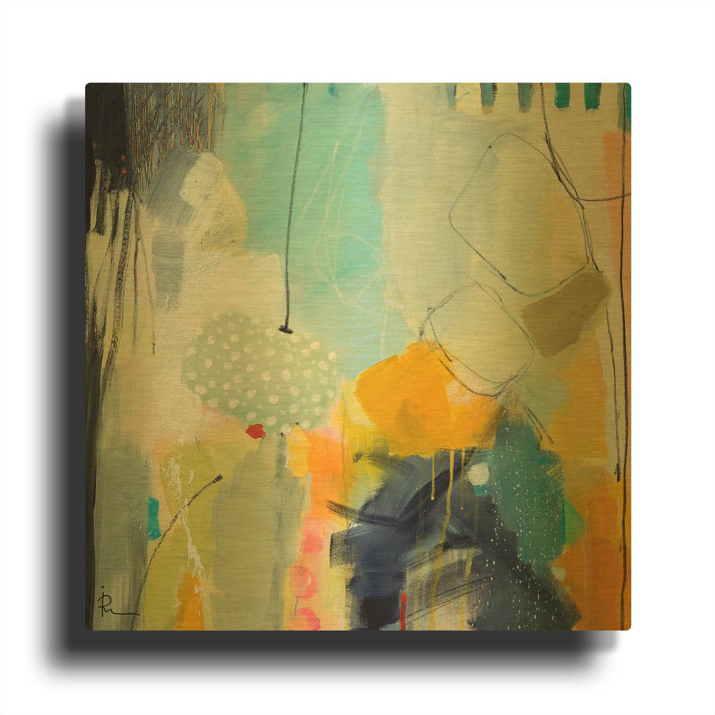 'Untitled 705' By Ira Ivanova Gold Metal Wall Art
