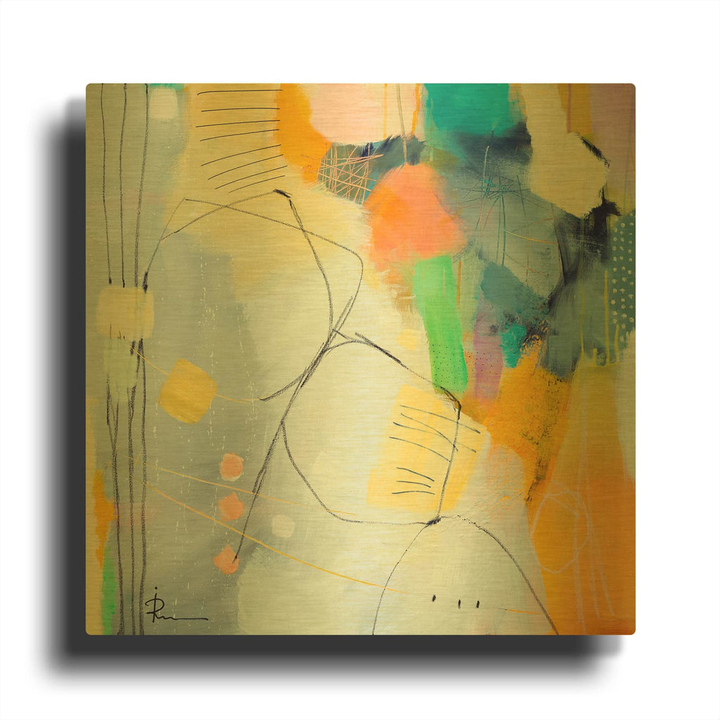 'Untitled 706' By Ira Ivanova Gold Metal Wall Art