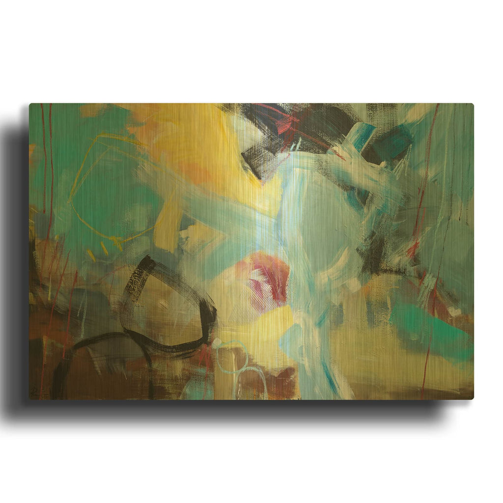 'Wetlands' By Ira Ivanova Gold Metal Wall Art