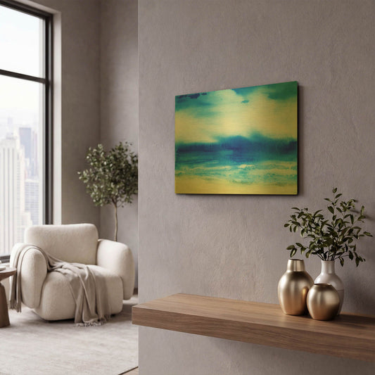 'Sea Church Ii' By Jacqueline Maldonado Gold Metal Wall Art