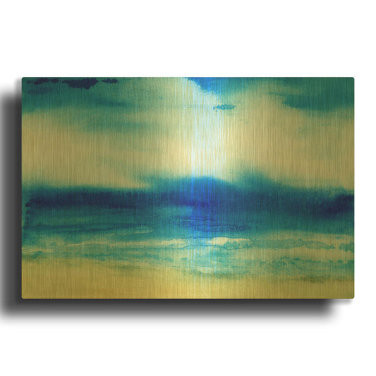 'Sea Church Ii' By Jacqueline Maldonado Gold Metal Wall Art