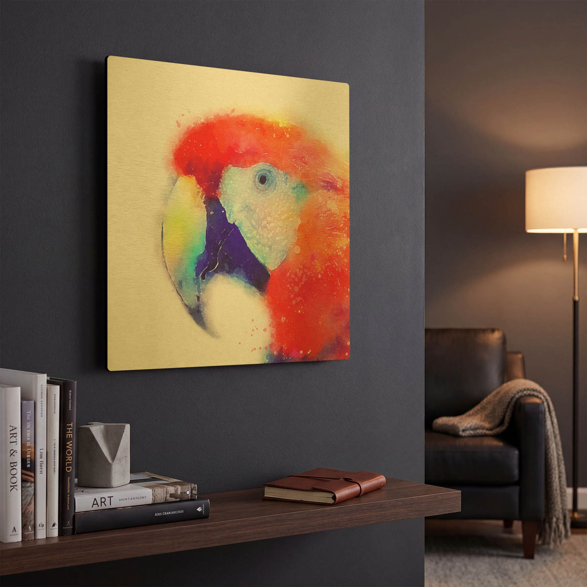 'The Articulate Ii' By Jacqueline Maldonado Gold Metal Wall Art