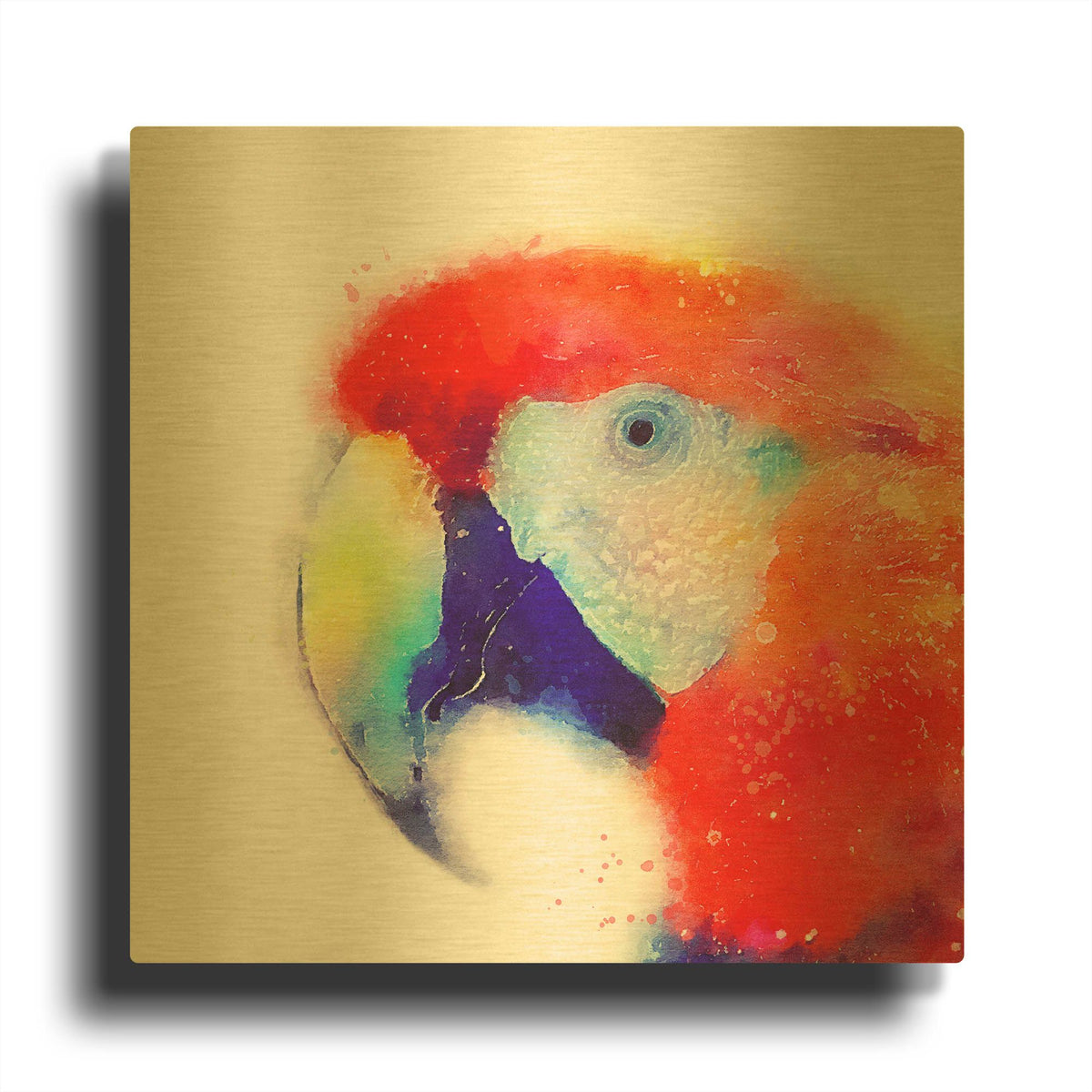 'The Articulate Ii' By Jacqueline Maldonado Gold Metal Wall Art