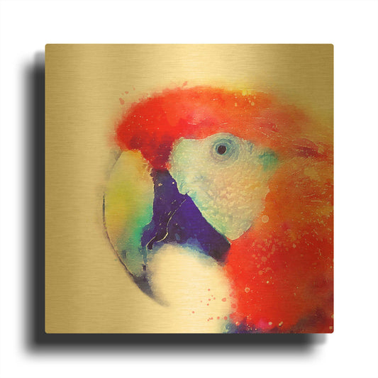 'The Articulate Ii' By Jacqueline Maldonado Gold Metal Wall Art