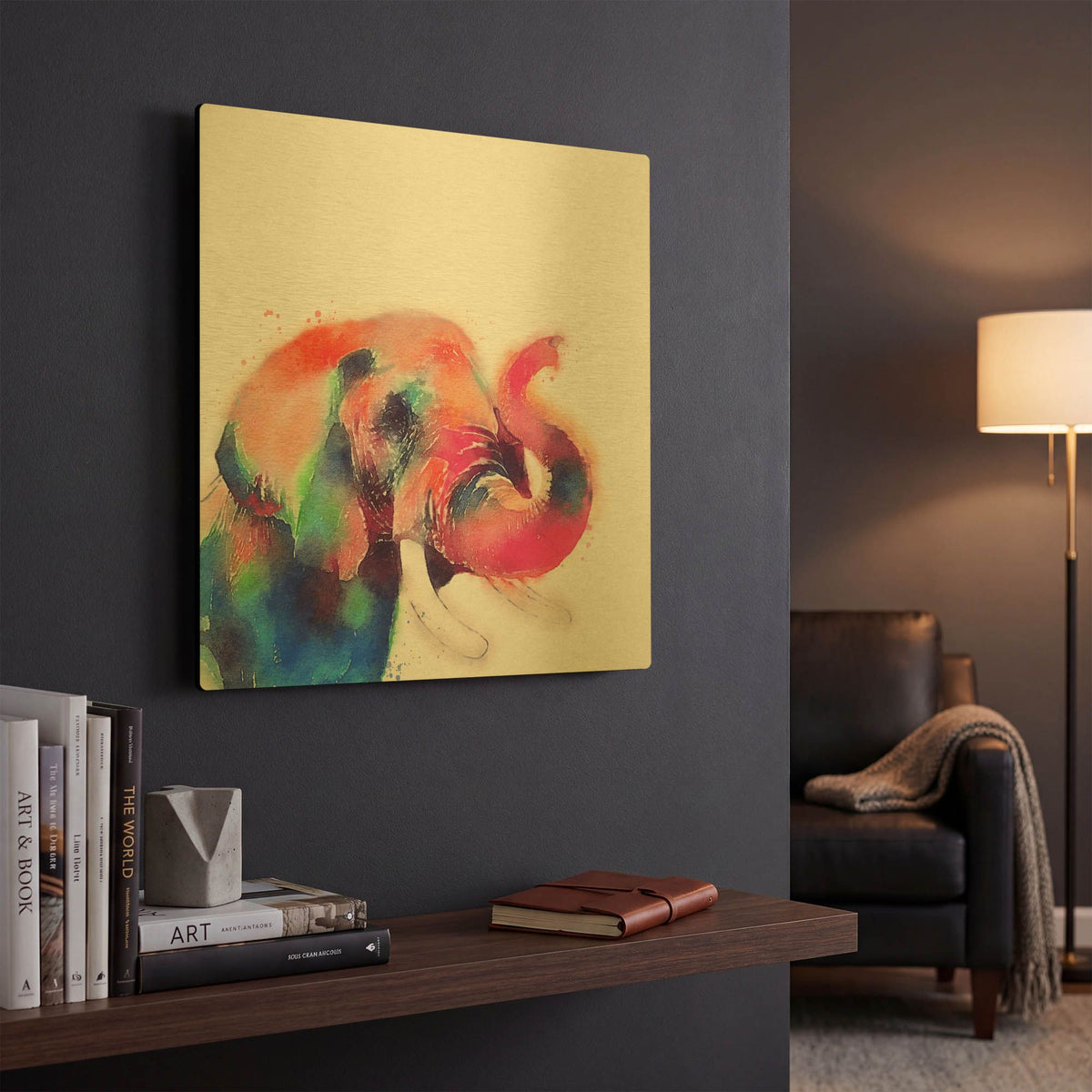 'The Majestic Ii' By Jacqueline Maldonado Gold Metal Wall Art
