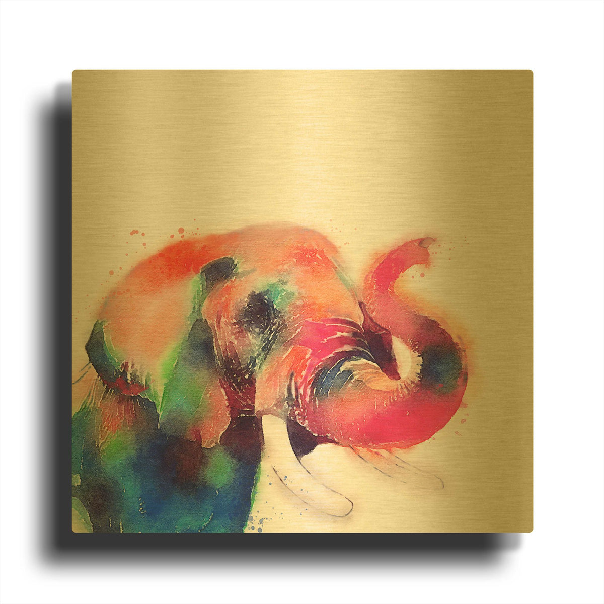 'The Majestic Ii' By Jacqueline Maldonado Gold Metal Wall Art